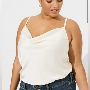 Satin Cowl Neck Cami